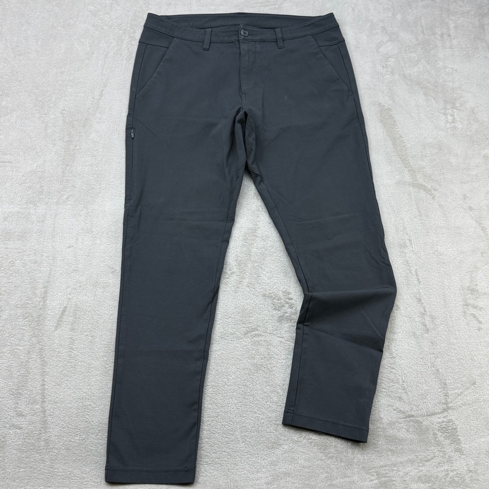 BYLT Everyday Pant 2.0 Mens 35 Black Skinny Fit Performance Chino Stretch Jogger